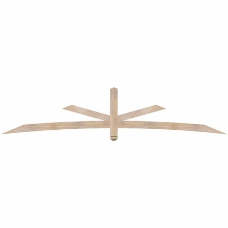 Ekena Millwork Alberta Smooth Timber Gable Bracket, Douglas Fir, 108"W x 22"H x 3 1/2"D x 3 1/2"F, 5/12 Pitch GBW108X22X0404ALB00SDF